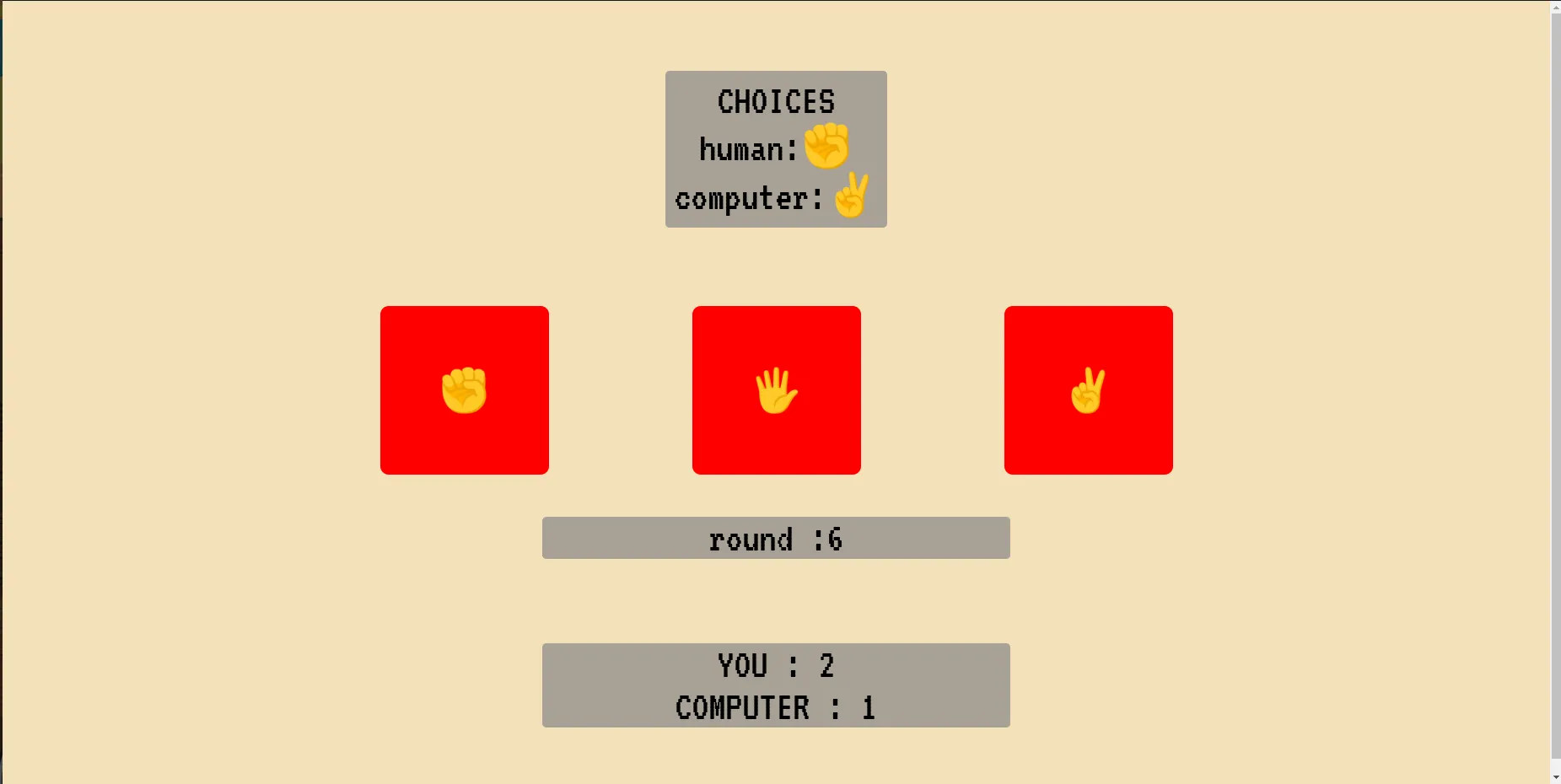 Rock Paper Scissors